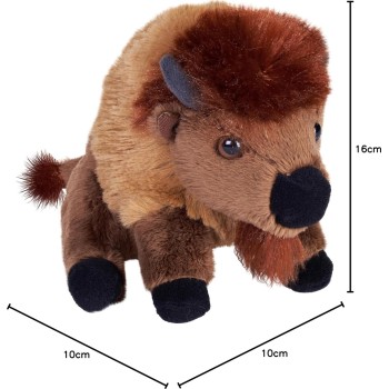 Wild Republic Pocketkins Eco Βίσωνας Λούτρινο Ζωάκι, 13 Εκ. 27891 092389278910