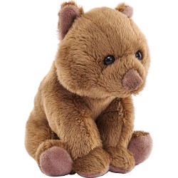 Wild Republic republic pocketkins eco wombat, stuffed animal, 5 inches, plush toy, made f 27894 092389278941