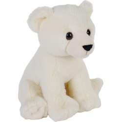 Wild Republic republic earthkins mini polar bear, stuffed animal, 8 inch, plush toy, eco- 29141 092389291414