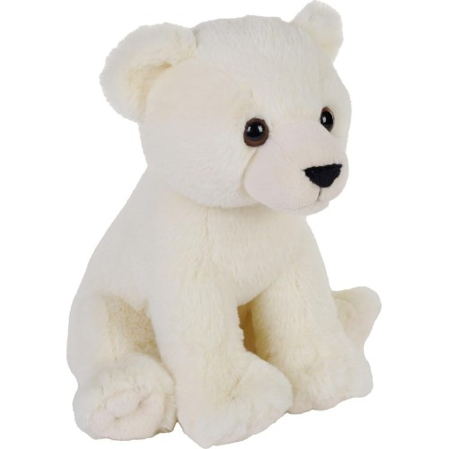 Wild Republic republic earthkins mini polar bear, stuffed animal, 8 inch, plush toy, eco- 29141 092389291414
