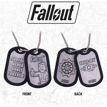 Fallout Vault-tec Metal Dog Tags B-FLT002 | Toys-shop.gr