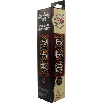 Fanattik Stranger Things Hellfire Club Desk Pad And Coaster Set – Official Fan Gift, NFX-ST09 5060948293693