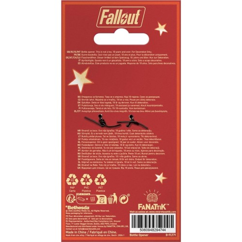 Fanattik fallout nuka-cola bottle opener with magnetic reverse - video  merchandise B-FLT71 5060948294744