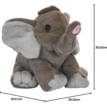 Wild Republic republic elephant baby plush soft toy, cuddlekins cuddly toys, gifts for ki 10904 092389109047