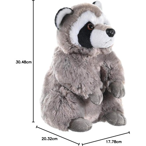 Wild Republic republic raccoon plush, stuffed animal, plush toy, gifts for kids, cuddleki 10943 092389109436