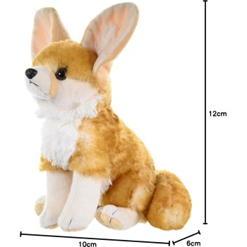 Wild Republic Fennec Fox Plush Soft, Cuddlekins Cuddly Toys, Gifts For Kids, Br 11507 092389115079