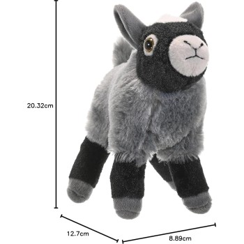 Wild Republic republic goat plush, stuffed animal, plush toy, gifts for kids, cuddlekins  18043 092389180435