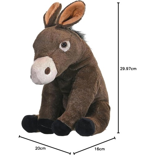 Wild Republic republic mule plush, cuddlekins cuddly soft toys, kids gifts, 30 cm, brown 19337 092389193374