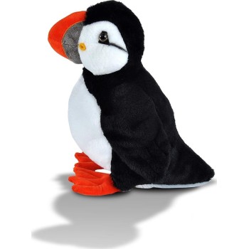Wild Republic republic puffin plush stuffed animal, plush toy, gifts for kids, cuddlekins 21469 092389214697