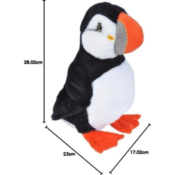 Wild Republic republic puffin plush stuffed animal, plush toy, gifts for kids, cuddlekins 21469 092389214697