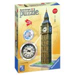 Ravensburger Παζλ 3D 216Τμχ Big Ben Ρολόι ΝΕΟ ΜΕ ΑΛΗΘΙΝΟ ΡΟΛΟΙ 12586 4005556125869