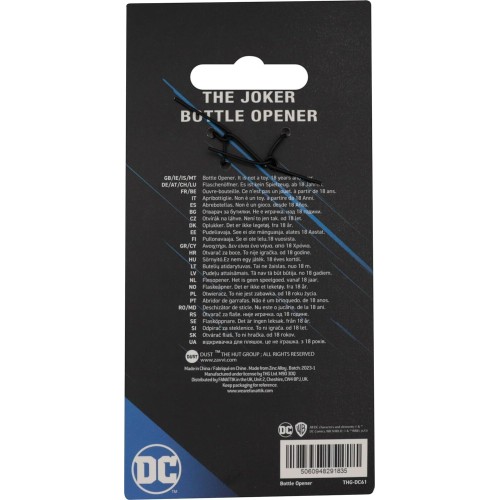 Fanattik DC The Batman Joker Heavy Duty Bottle Opener With Magnetic Reverse | Officially Licensed  THG-DC61 5060948291835
