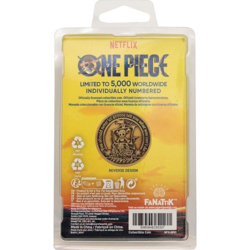 Fanattik one piece limited  collectible coin | officially licensed, individually num NFX-OP01 5060948295307