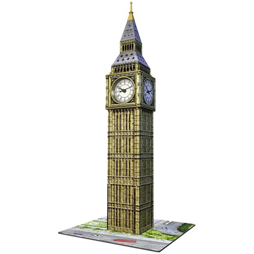 Ravensburger Παζλ 3D 216Τμχ Big Ben Ρολόι ΝΕΟ ΜΕ ΑΛΗΘΙΝΟ ΡΟΛΟΙ 12586 4005556125869