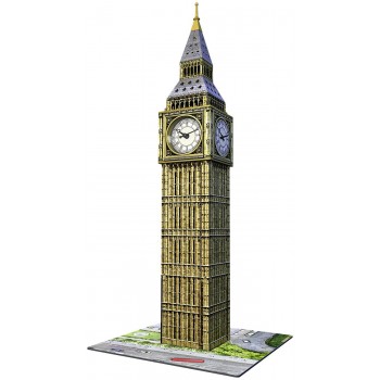 Ravensburger Παζλ 3D 216Τμχ Big Ben Ρολόι ΝΕΟ ΜΕ ΑΛΗΘΙΝΟ ΡΟΛΟΙ 12586 4005556125869