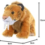 Wild Republic Cuddlekins Smilodon Λούτρινα Λούτρινα Παιχνίδια, Πολύχρωμα 30Cm 10956 092389109566
