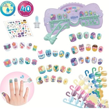 Epoch Disney Stitch Aquabeads Stitch Nail Designer Kit Παιχνίδι Δραστηριότητας Με Χάντρες 35121 5054131351215