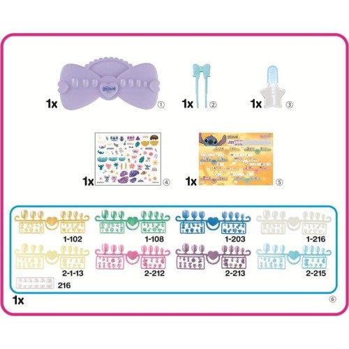 Epoch Disney Stitch Aquabeads Stitch Nail Designer Kit Παιχνίδι Δραστηριότητας Με Χάντρες 35121 5054131351215