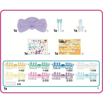 Epoch Disney Stitch Aquabeads Stitch Nail Designer Kit Παιχνίδι Δραστηριότητας Με Χάντρες 35121 5054131351215