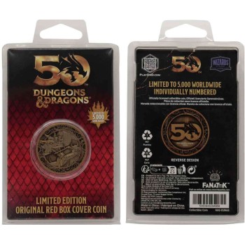 Fanattik Dungeons and Dragons Dungeons & Dragons 50Th Anniversary Antique Gold Coin HAS-DUN65 5060948294959