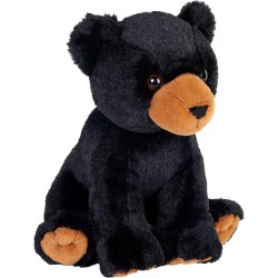 Wild Republic Earthkins Mini Black Bear Plush Toy 20Cm Plush Toy Eco Friendly 29138 092389291384