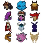 Fanattik Dungeons and Dragons Dungeons & Dragons 50Th Anniversary Mystery Pin Badge CDU Containing 12 Blind Boxes HAS-DUN16 5060