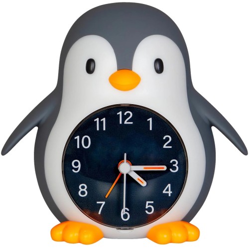 Megalight POPPY PENGUIN Kids Alarm Clock With Wake Up Light & Night Light Warm White 187406.ML.00.01187406.ML. 4064252009903