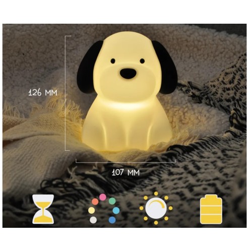 MegaLight Benny Beagle Accu Nightlight 2.1W RGB 187407.ML.00.01 4064252009910