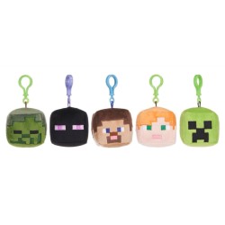 Magic Toys Minecraft Head Bag-Clip 6Cm - 1 Τμχ 1219 5038104012198