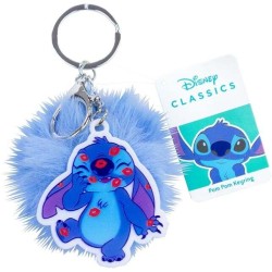 Magic Toys Disney Stitch Key Hanger Plush Pompom 7Cm + Plastic Hanger 6Cm 3 Assorted 1883400 8721077563350