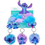 Magic Toys Disney Stitch Key Hanger Plush Pompom 7Cm + Plastic Hanger 6Cm 3 Assorted 1883400 8721077563350