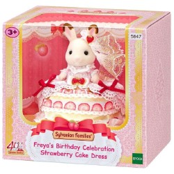 Epoch Sylvanian Families Freya Birthday Dress Strawberry Cake 5847 5054131058473