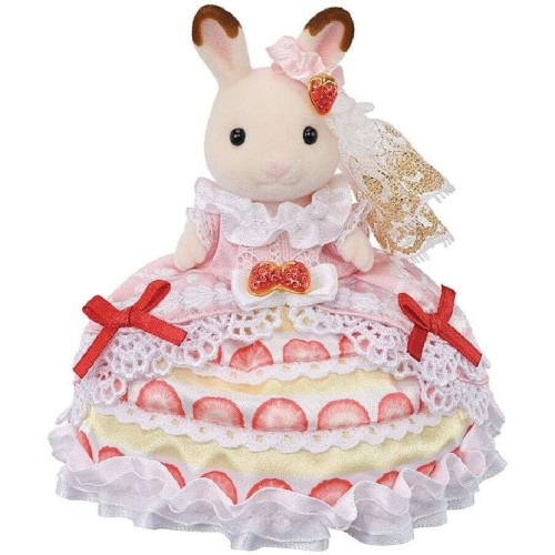 Epoch Sylvanian Families Freya Birthday Dress Strawberry Cake 5847 5054131058473