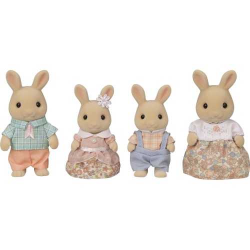 Epoch Sylvanian Families Milk Rabbit Family - Γαλατενια Οικογένεια Κουνελιών - Κουκλόσπιτα Σετ Παιχνιδιού 5706 5054131057063