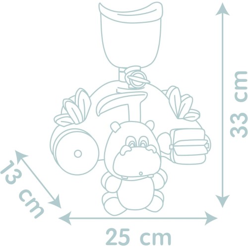 Little Smoby - Hippo bath toy from 1 year - water toy with splash function, cups and suction cups for the bath, bath toy for bab
