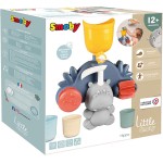 Little Smoby - Hippo bath toy from 1 year - water toy with splash function, cups and suction cups for the bath, bath toy for bab