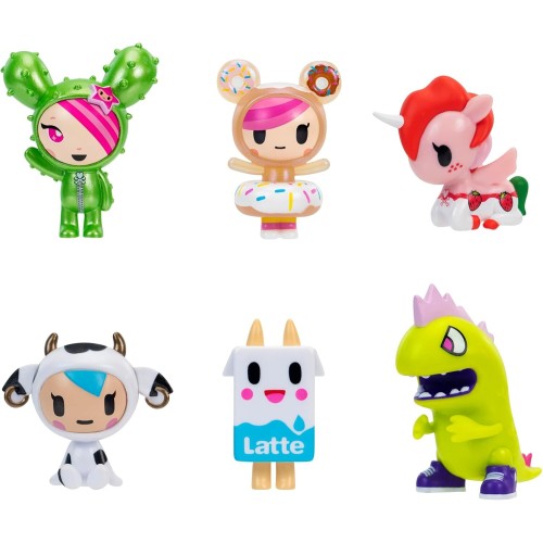 Jazwares Tokidoki Σετ Με 6 Φιγούρες 5Εκ. - Donutella, Sandy, Kaiju Tokimon, Latte, Mozzarella, & Ruby JWTK0006 191726841371