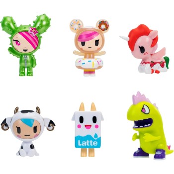 Jazwares Tokidoki Σετ Με 6 Φιγούρες 5Εκ. - Donutella, Sandy, Kaiju Tokimon, Latte, Mozzarella, & Ruby JWTK0006 191726841371