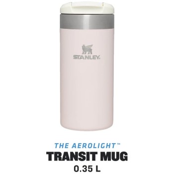 Stanley 1913 The Aeroligh Transit Mug .35L / 12Ozrose Quartz Metallic 10788-066 1210001904057