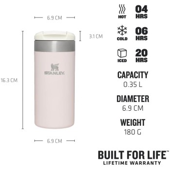 Stanley 1913 The Aeroligh Transit Mug .35L / 12Ozrose Quartz Metallic 10788-066 1210001904057