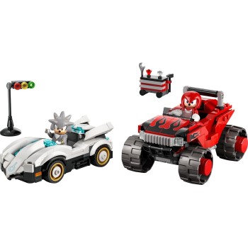 LEGO sonic αυτοκίνητο του silver vs. monster truck του knuckles (8+) 77118 5702018063927