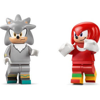 LEGO sonic αυτοκίνητο του silver vs. monster truck του knuckles (8+) 77118 5702018063927