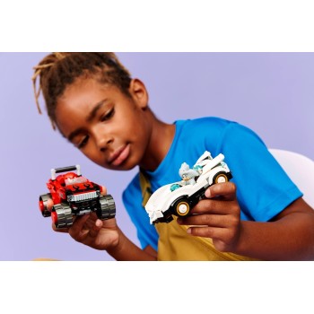 LEGO sonic αυτοκίνητο του silver vs. monster truck του knuckles (8+) 77118 5702018063927