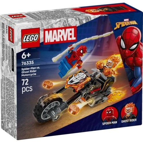 Lego super heroes marvel σπάιντερ-μαν vs. μοτοσικλέτα γκόουστ ράιντερ (6+) 76335 5702018063187