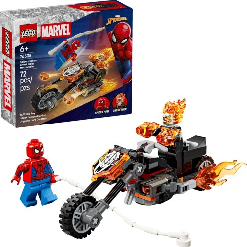 LEGO Marvel Super Heroes Spider-man Vs. Ghost Rider Motorcycle 76335 5702018063187