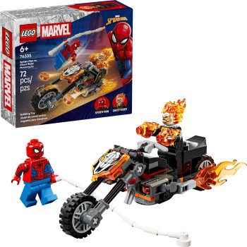 Lego super heroes marvel σπάιντερ-μαν vs. μοτοσικλέτα γκόουστ ράιντερ (6+) 76335 5702018063187