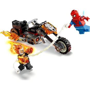 Lego super heroes marvel σπάιντερ-μαν vs. μοτοσικλέτα γκόουστ ράιντερ (6+) 76335 5702018063187
