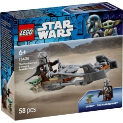 Lego star wars tm μηχανή υψηλής ταχύτητας του μανταλοριανού & του γκρόγκου (6+) 75436 5702018062951