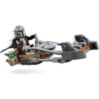 Lego star wars tm μηχανή υψηλής ταχύτητας του μανταλοριανού & του γκρόγκου (6+) 75436 5702018062951