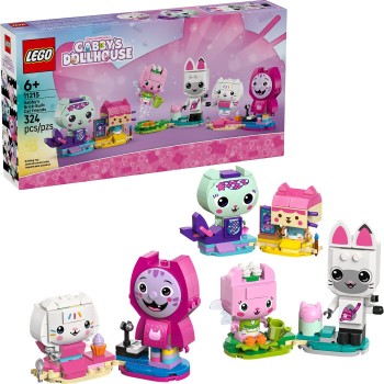 LEGO Gabbys Dollhouse Dollhouse gabbys brick-built cat friends 11215 5702018063538